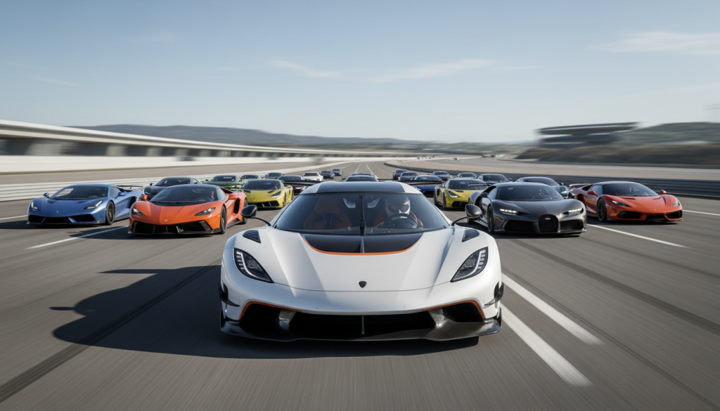 découvrez notre classement exclusif des 25 voitures les plus rapides au monde, avec le koenigsegg jesko occupant la première place, alliant performance et innovation.