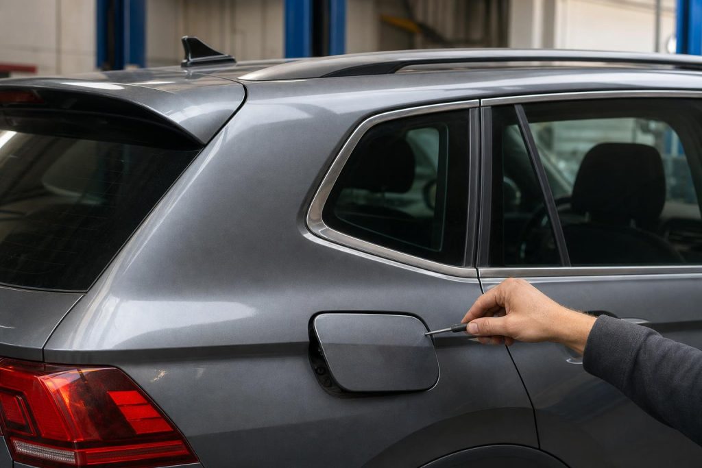 découvrez des solutions pratiques pour débloquer l'antenne et la trappe d'essence de votre tiguan, assurant un accès facile et rapide.