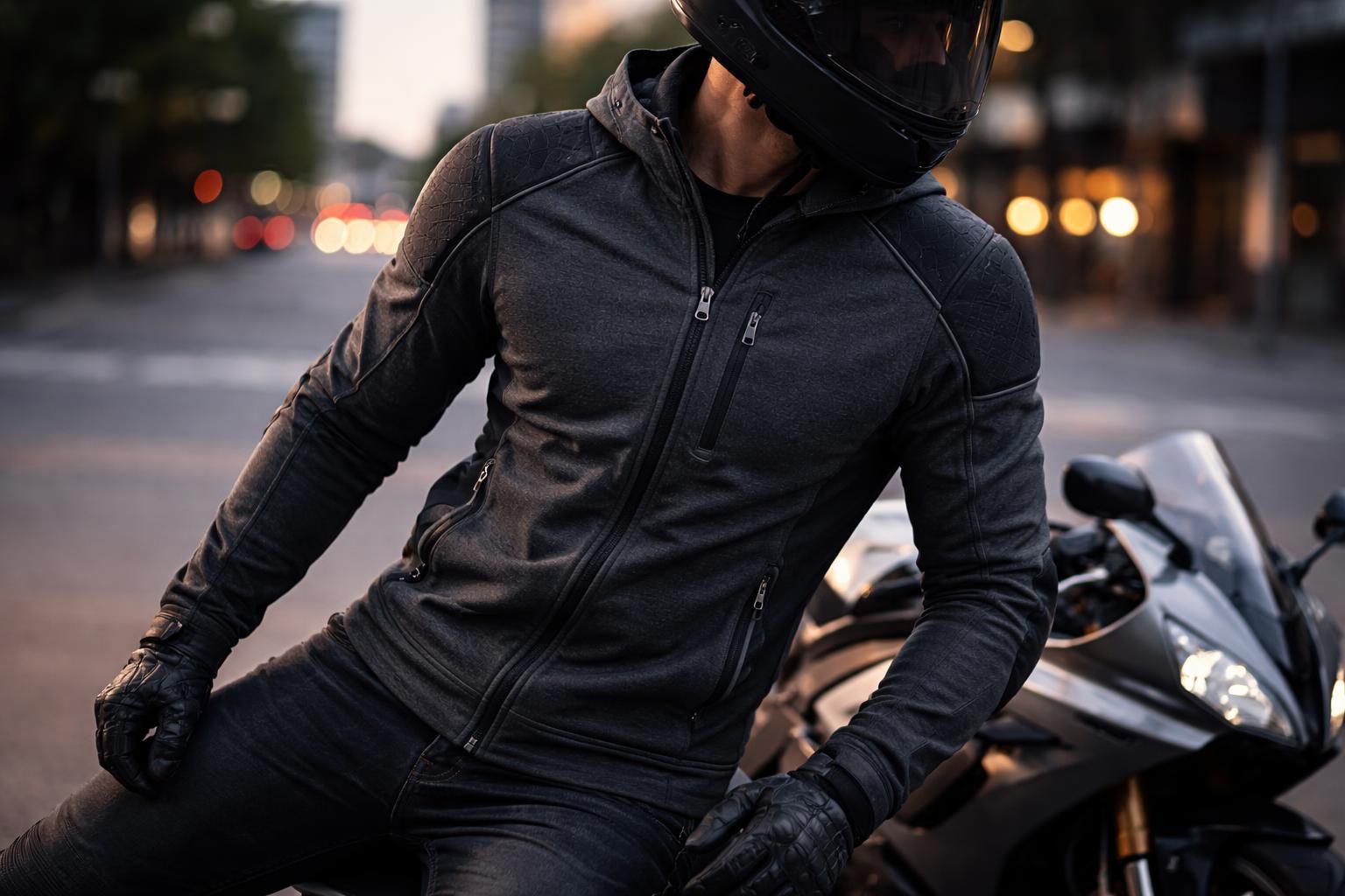 Le sweat moto idéal : optez pour la veste zippée parfaite