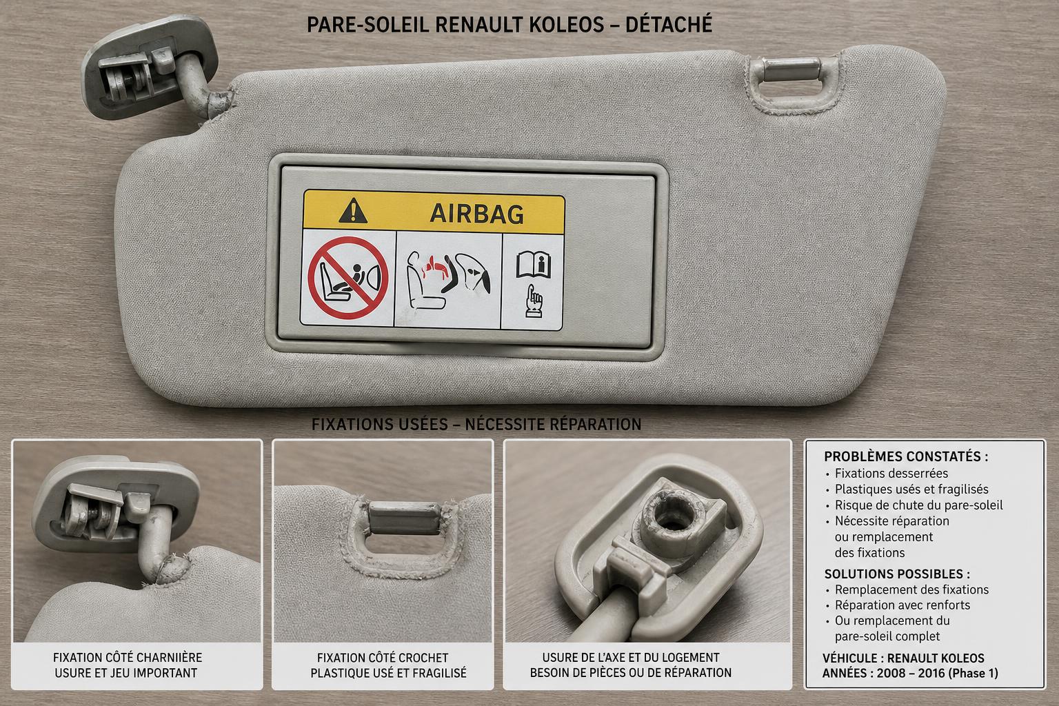 découvrez nos astuces pour réparer facilement le pare-soleil de votre renault koleos lorsqu'il ne tient plus, afin de retrouver confort et protection solaire rapidement.