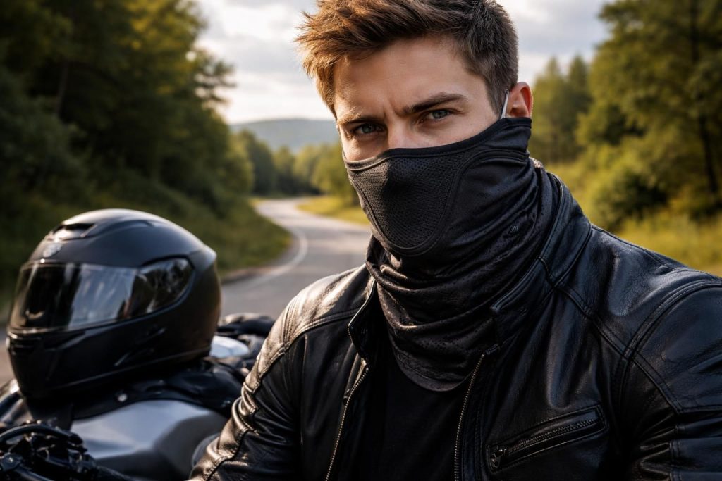 découvrez notre tour de cou moto, la cagoule idéale pour protéger votre visage et votre cou lors de toutes vos balades à moto, alliant confort et style.